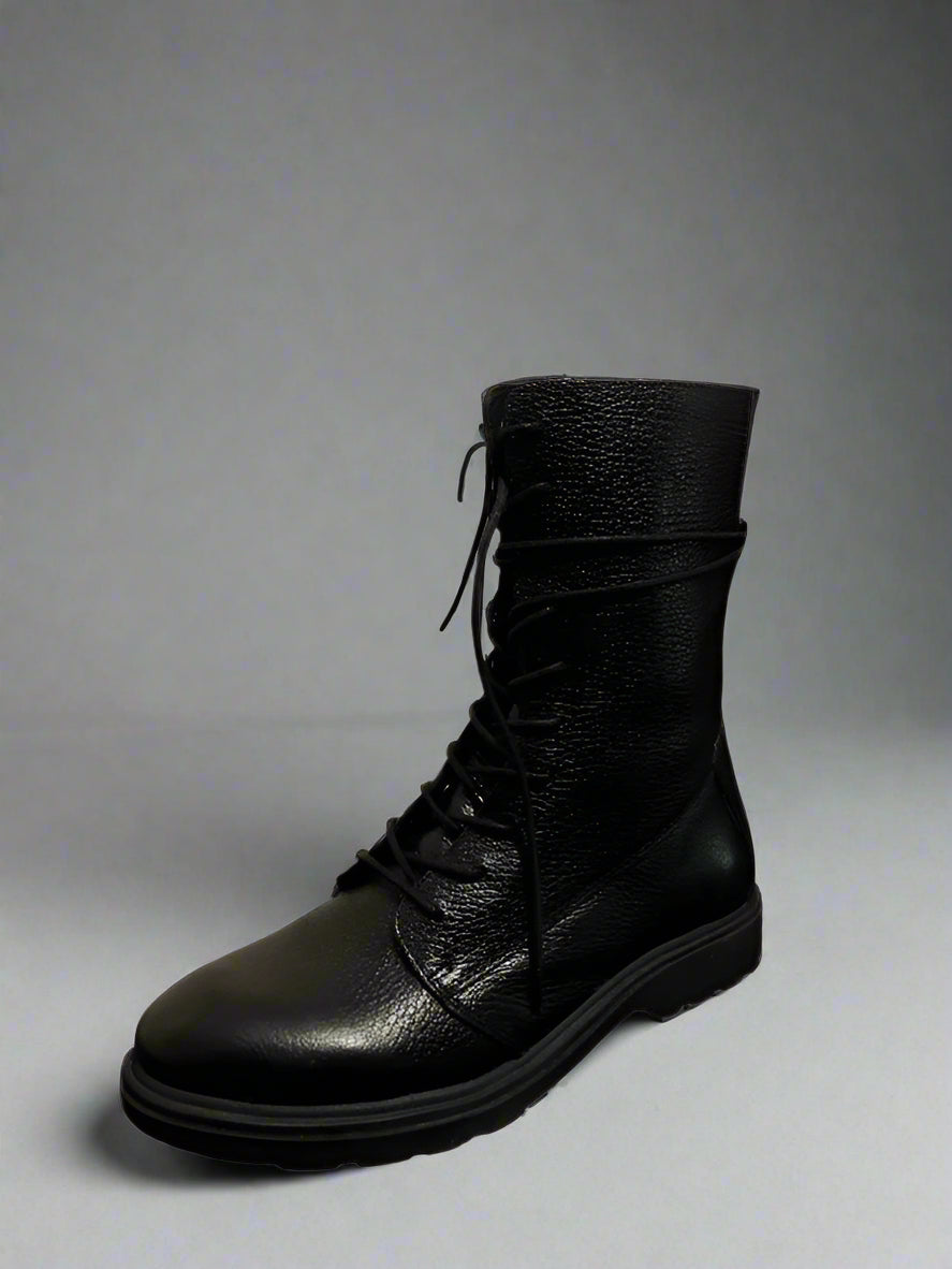 AURA LEATHER LONG BOOTS | UNISEX